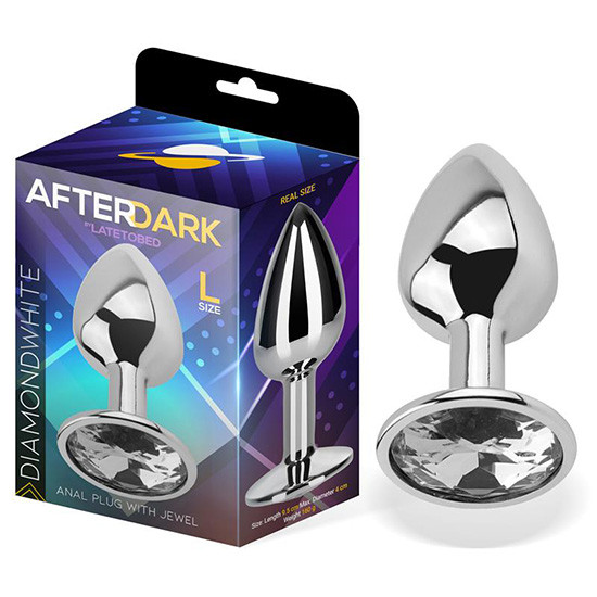 AFTERDARK PLUG ANAL Transparente Tamanho L Afrodisia Sexshop