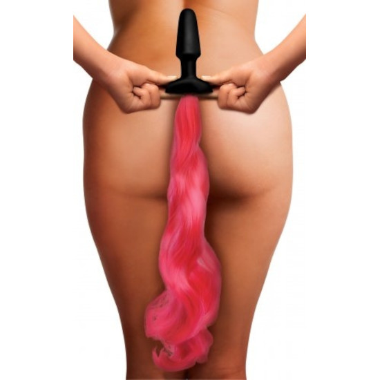 Plug Anal C Cauda Rosa Afrodisia Sexshop